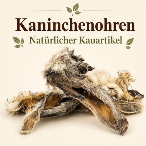 Kaninchenohren mit fell kg - kaninchenohren,