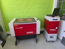 CO2-Laser Graviermaschine 60W Trotec Rundgravur Speedy 300