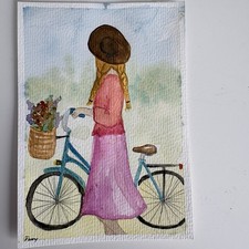 Handgemalt Aquarell Karte Bild