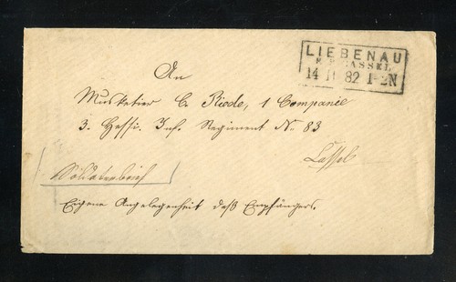 Preussen brief liebenau p - brief,