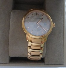 Herren Armbanduhr MEN'S BURBERRY BU10013 GOLD Swiss made WATCH QUARZ Uhr Classic