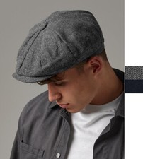 Beechfield Heritage Bakerboy Cap Mütze Fischgrätenmuster Unisex relabel B628 NEW