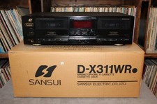 [13073] Sansui D-X311WR Stereo Tapedeck + OVP (Defekt)