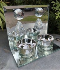 Windlicht edel Spiegelglas