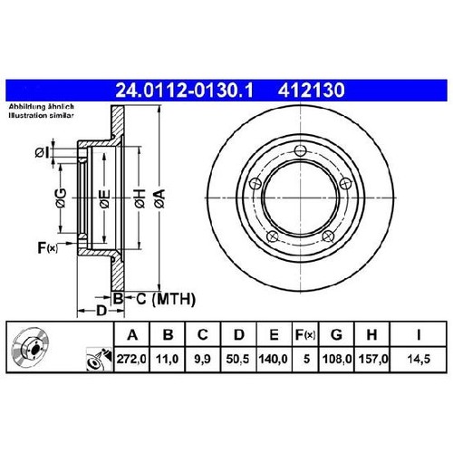 Bremsscheibe 26239198 vorne - 2x,
