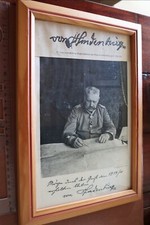 Bilderrahmen mit zwei alten Ausschnitten - HIndenburg, Hindenburgs letzte Unters