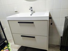 Ikea Havbäck Backsjön Waschbecken Unterschrank Badschrank Hansgrohe Wasserhahn