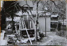 Foto DDR garten neben Bahnhof