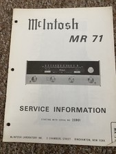 Vintage Mcintosh MR 71 Tube