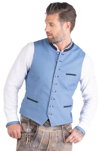 Herren trachtenweste jeans - herren,