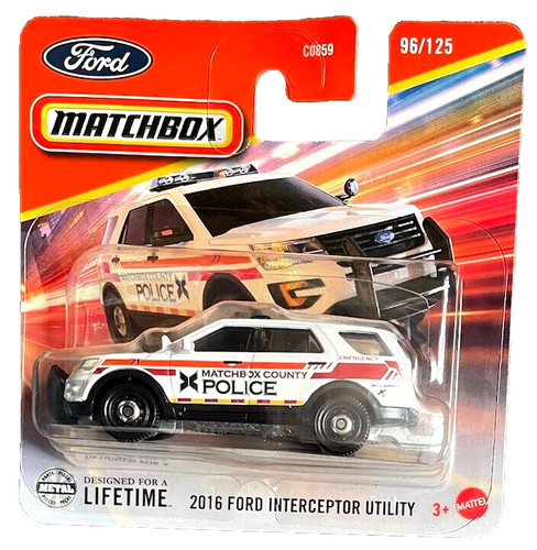 Matchbox 2016 ford interceptor - matchbox,