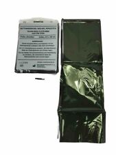 ORIGINAL Bundeswehr Rettungsdecke OLIV / SILBER, getarnt San Erste Hilfe