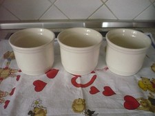 3 Blumenübertöpfe Fb. Creme/Beige, rund,  NEUWERTG!!