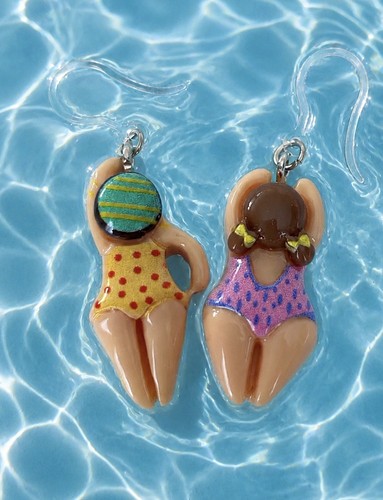 Lustige badefigur schwimmer - lustige,