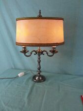 Zinnlampe Jugendstil Zinn Verziert Antik Lampe Hillebrand Pergament Wertvoll 4a1