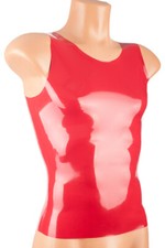 Latex herren top achselshirt - latex, top,