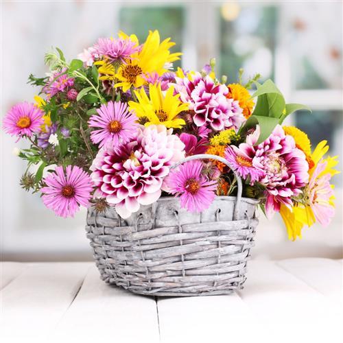 Servietten blumen korb - servietten,