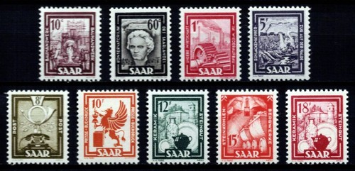 Saarland 1949 lot - 1949:, minr