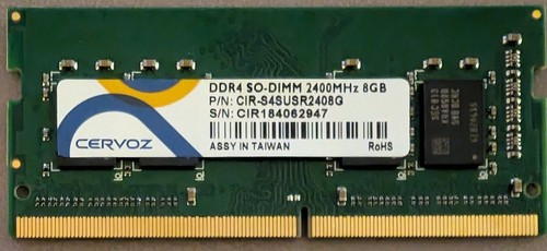 Cervoz 8gb 1rx8 pc4 - 8gb,