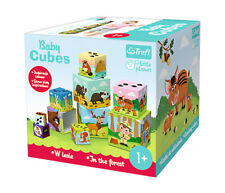 Trefl Little Planet Baby Cubes im Wald 10 Würfel Pappe von 4x4 cm bis 13x13 cm