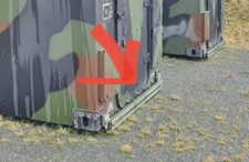 BW Traverse Kabine Zeppelin Dornier FM2 Halterung Träger für Containerecken