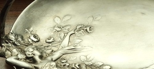 Zinn schale jugendstil - zinn,