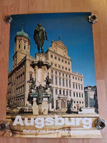 Augsburg plakat tourismus 70er - augsburg,