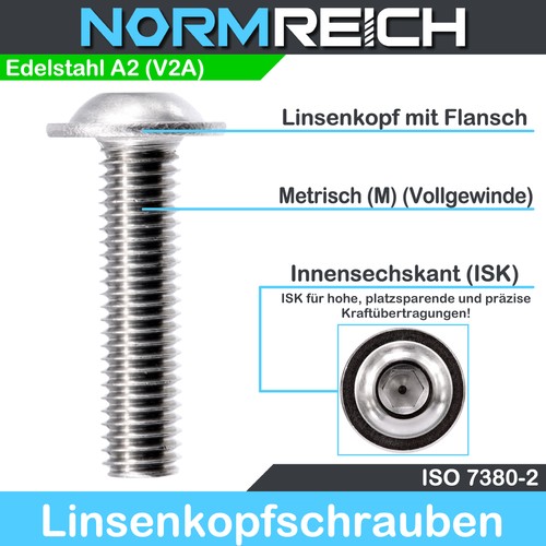 Linsenkopfschrauben flansch - linsenkopfschrauben,