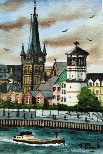Original aquarell - aquarell,