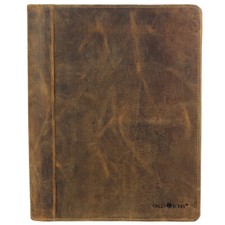 Greenburry Vintage A4 Leder Reißverschluss Schreibmappe Aktenmappe Mappe