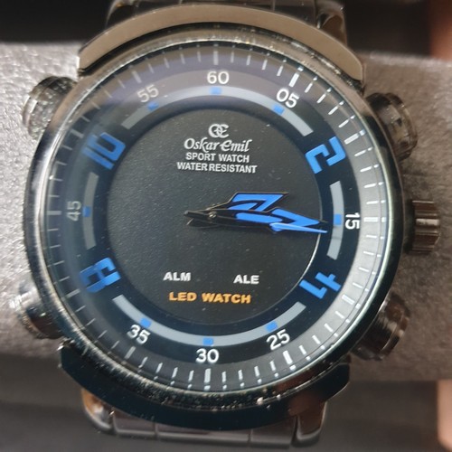 Oskar emil sport watch - oskar, led