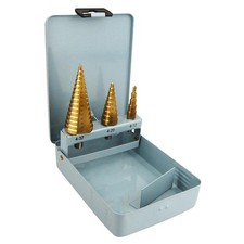 Stufenbohrer 3 Teilig Titan Nitrid beschichtet Gebraucht, Geprüft, Günstig