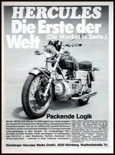 Hercules Wankel W 2000, originale Werbung aus 1974