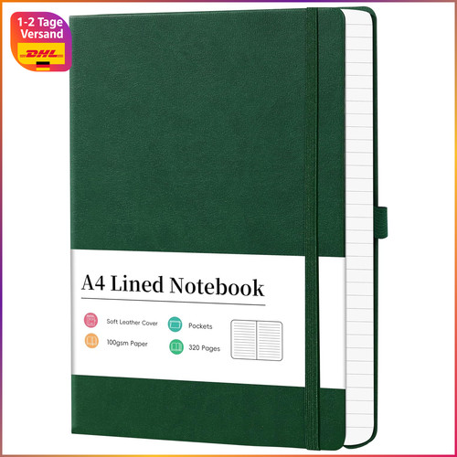 Notizbuch liniert hartcover - notizbuch,