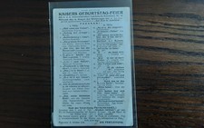 Grosse patriotische Kaisers Geburtstagsfeier Postkarte