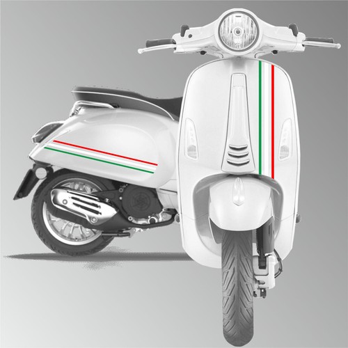 Dreifarbige aufkleber italien - aufkleber,