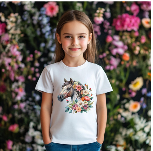 Pferd shirt mädchen - mädchen, kinder