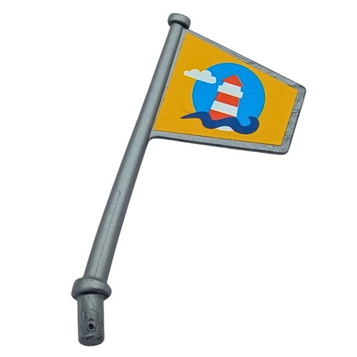 Playmobil flagge silber - playmobil, silber/gelb