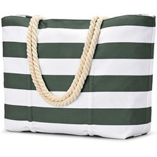 Strandtasche XXL Familie Badetasche Damen Wasserdicht Beach Tote Bag mit Reiß...