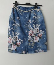 Jeans Optik Rosen Blumen-Print