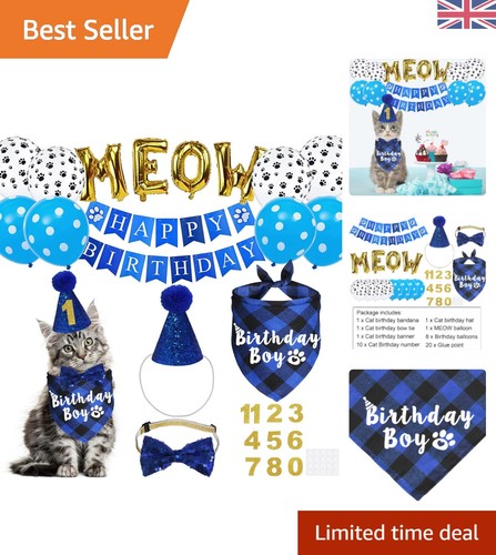 Deluxe katze geburtstag deko - geburtstag,