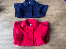 2 Mäntel für Mädchen Größe 110/116 rot und dunkelblau