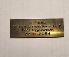 Pokal-Schilder, Schild