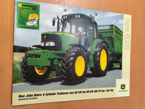 Prospekt john deere serie 6020 - john,
