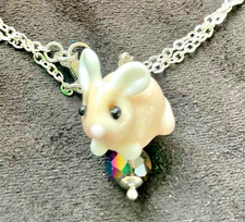 Kette Hase Glasschliffperle