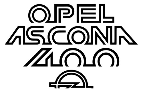 Opel ascona 400 aufkleber - 400, aufkleber-set