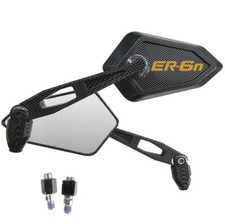 Spiegel Mirror Street Carbon-Look Gold Logo Kawasaki ER6N ER6-N ER6 N Naked