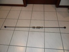 Gardinenstange, für Bistrogardine, komplett, 127 cm lang, Eichenholz 