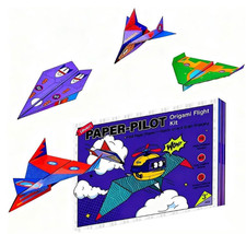 Skypicnic DIY Paper Airplane,Paper Pilot Origami Flight Kit,Fun and Easy to Fold