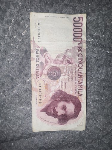 50000 lire italien - lire,